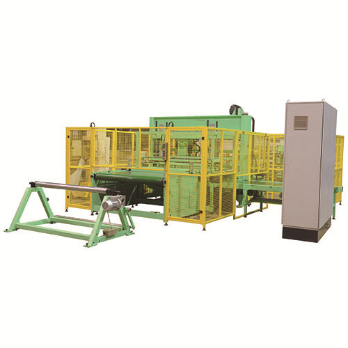 Automatic sandpaper punch-cutting production line