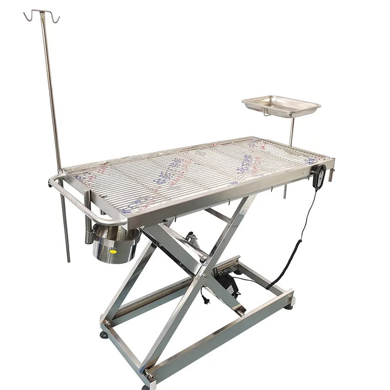 Veterinary Equipment Animal Operating Table Stainless Steel Electric Flat Lifting Pet Treatment Table