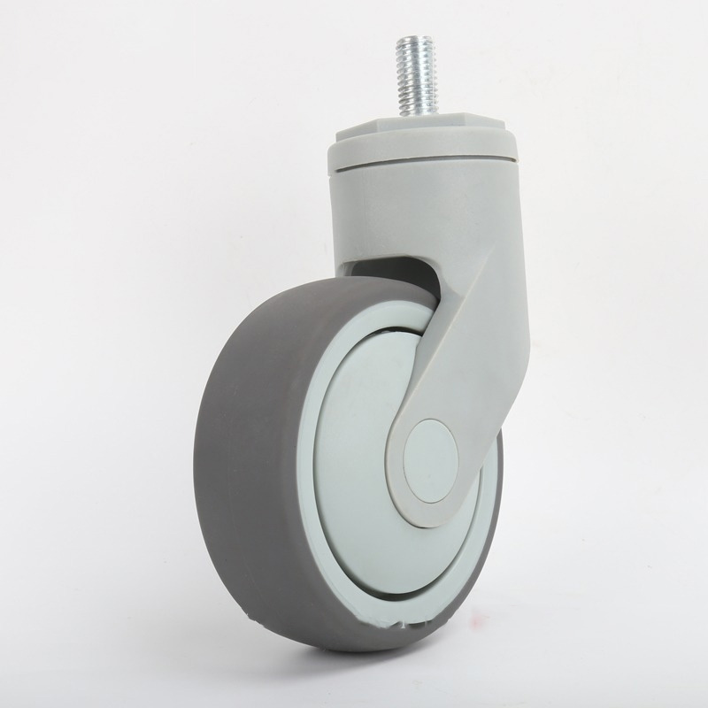 Medical castors 4/5inch TPR silent casters special casters for hospital medical equipment and instruments Without brake