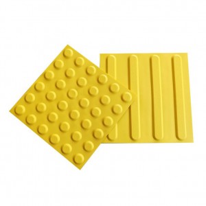 tactile paving guidence plastic PVC TPU PU rubber tactile tile