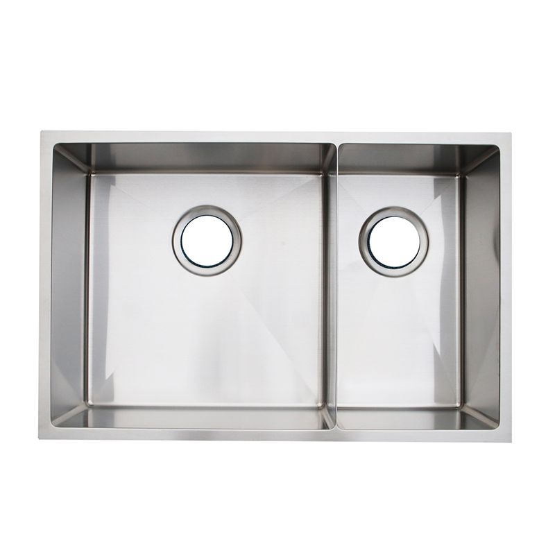 Customizable Bridgeless Handmade Double Bowls Stainless Steel Sink