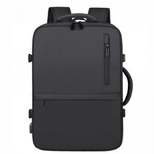 OMASKA Wholesale Backpack Office Computer Bag Black Nylon Custom Logo Laptop Backpacks