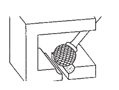 Contouring; Bore deburring, Milling in preparation of