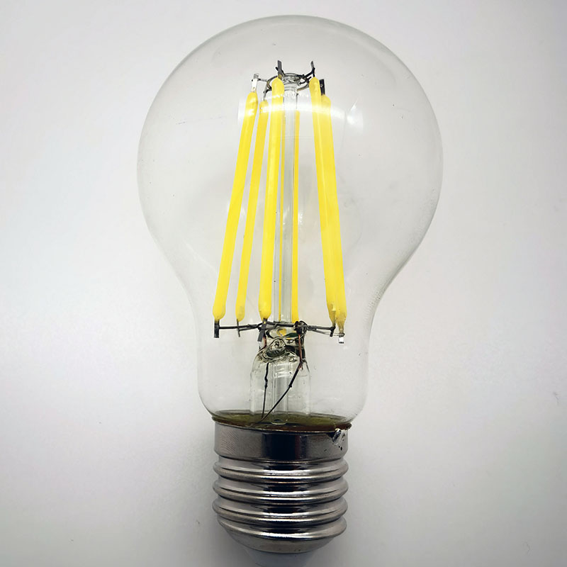 LED filament bulb Edison bulb A60 A19 7W 210LM/W 1521LM