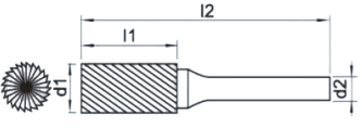 Cylinder With End Cut