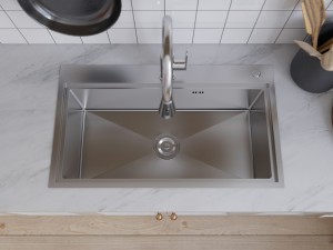 31.5 x 18 Inch Drop-in Single Bowl 11 Gauge Stainless Steel Workstation Kitchen Sink with Accessories