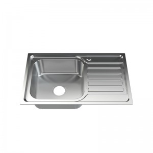 29.5 Inch Stainless Steel Kitchen Sink, Single Bowl, Utility Washing Hand Basin w/Workbench , Include Drain Kit