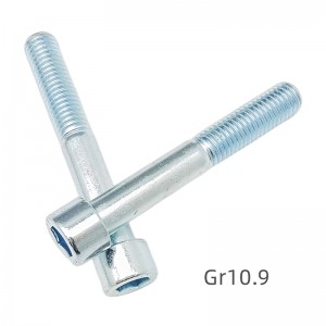 Zinc plated hex socket bolts screws full series