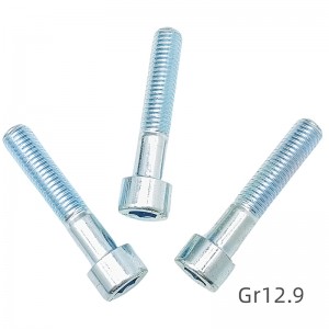 Zinc plated hex socket bolts screws full series