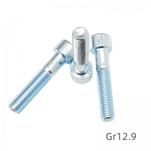 Zinc plated hex socket bolts screws full series