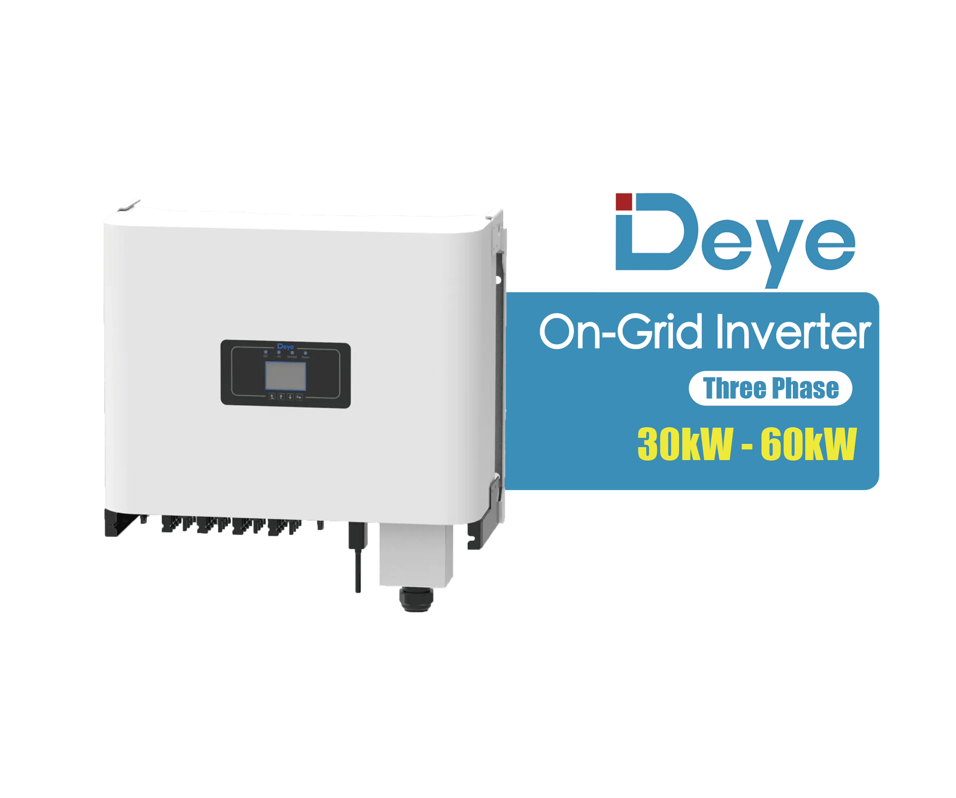 Deye On-Grid Solar Inverter | 30kW, 33kW, 35kW, 40kW,50kW, 60kW | Wall-mounted