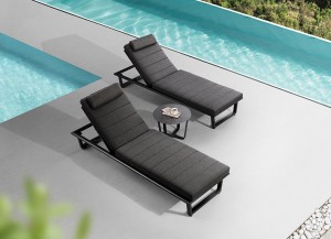 Sophia Collection Outdoor Chaise Lounge, Luxurious Design