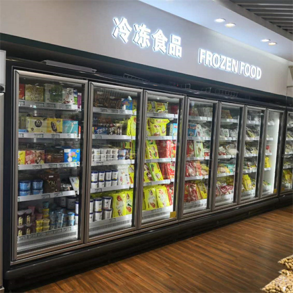 Remote Type Glass Door Display Freezer