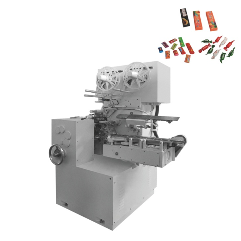 Fold/Twist Paper Wrapping Machine for Bubble Gum and Cream Candy
