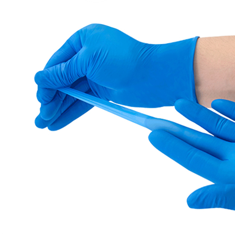 Wholesale Medical Products Disposable Blue Nitrile Gloves Powder Free Surgical Gloves