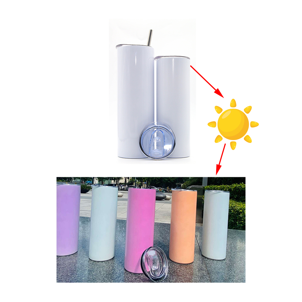 20oz UV Color Changing Insulated Slim Tumbler