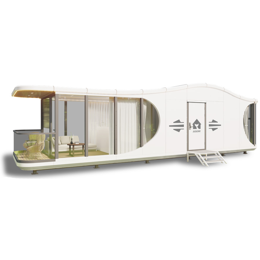 Prefab House Space Capsule POD for 2 Person with Balcony – W12