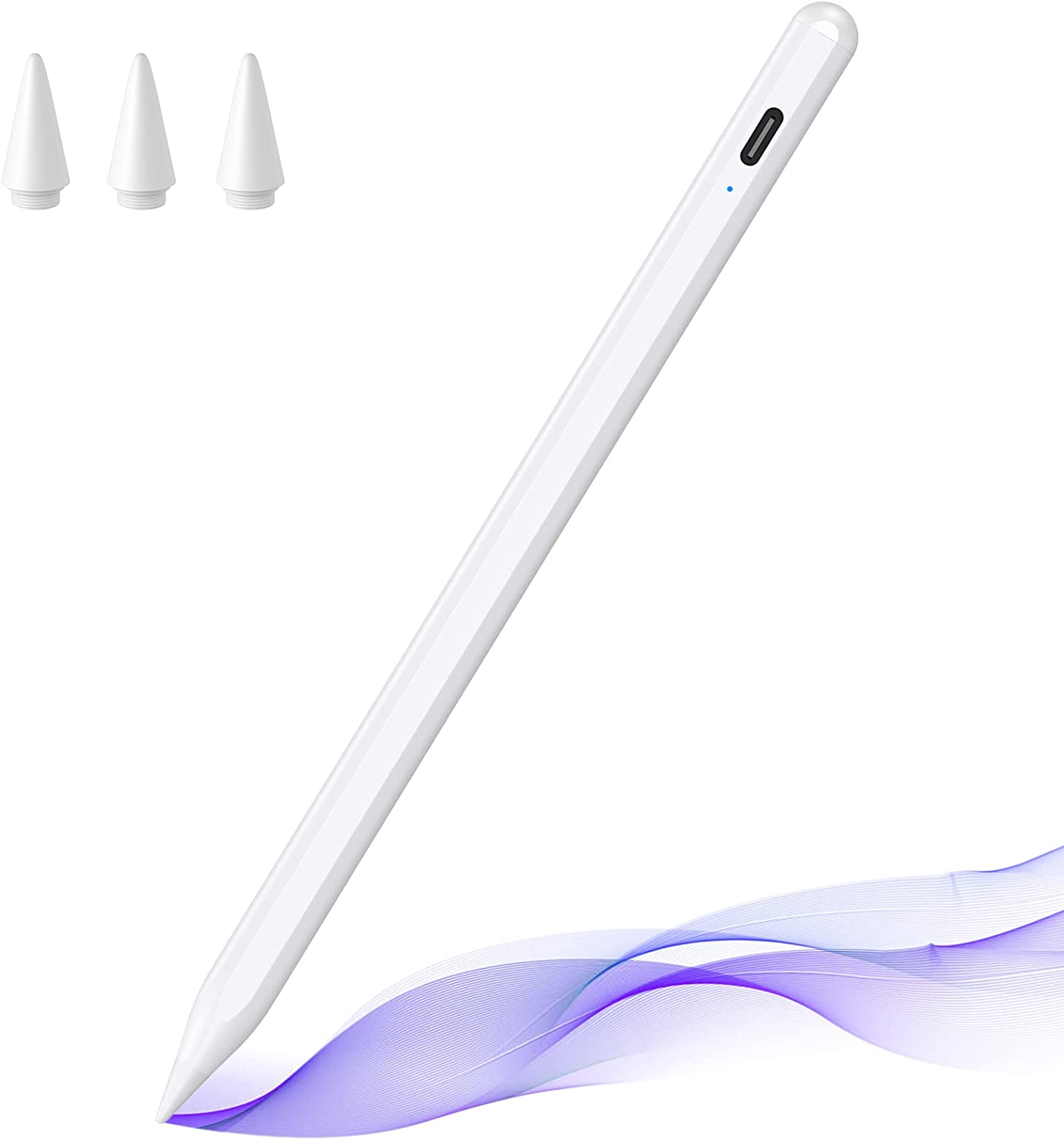 Stylus Pen for iPad with Tilt Sensitive and Magnetic Design, Digital Pencil Compatible with 2018 and Later Model