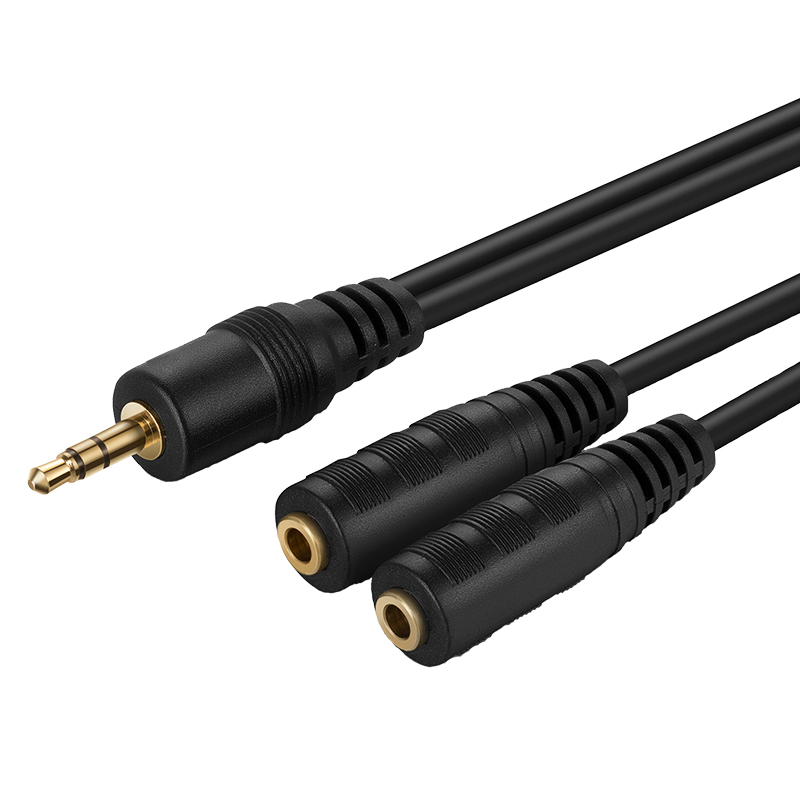 3.5MM Stereo Male to Dual 3.5MM Stereo Female Splitter Cable