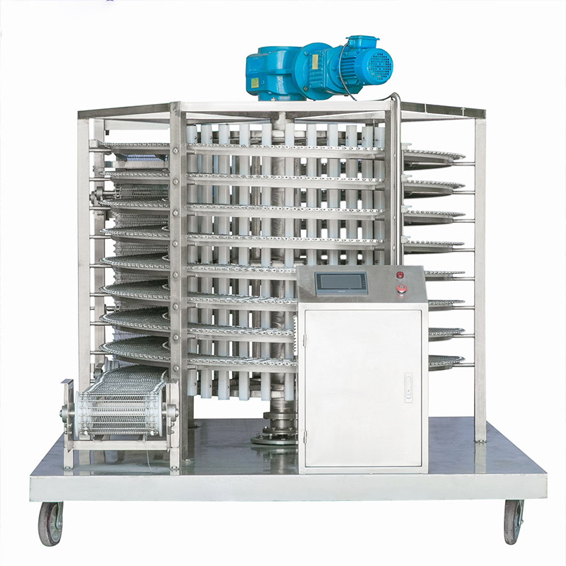 Single Spiral Freezer for Aquatic, Pastry, Poultry, Bakery, Patty, and Convenient Food