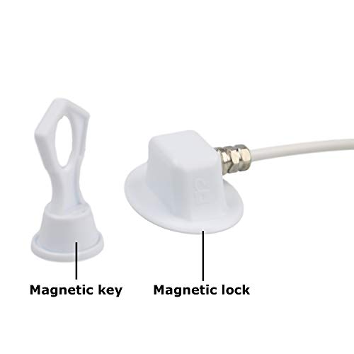 Magnet Control refridgerator door cable lock Child Safety Cable Lock,magnetic fridge cable lock 127