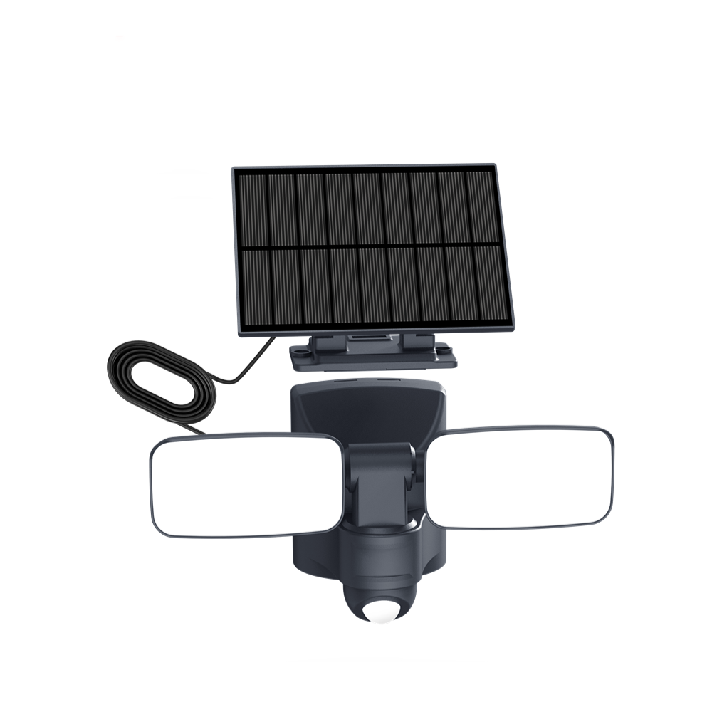 F-WL106 Motion Sensor Solar Security Light with 3 Adjustable Heads 120° Wide Angle Outdoor Light for Yard Garage Pathway