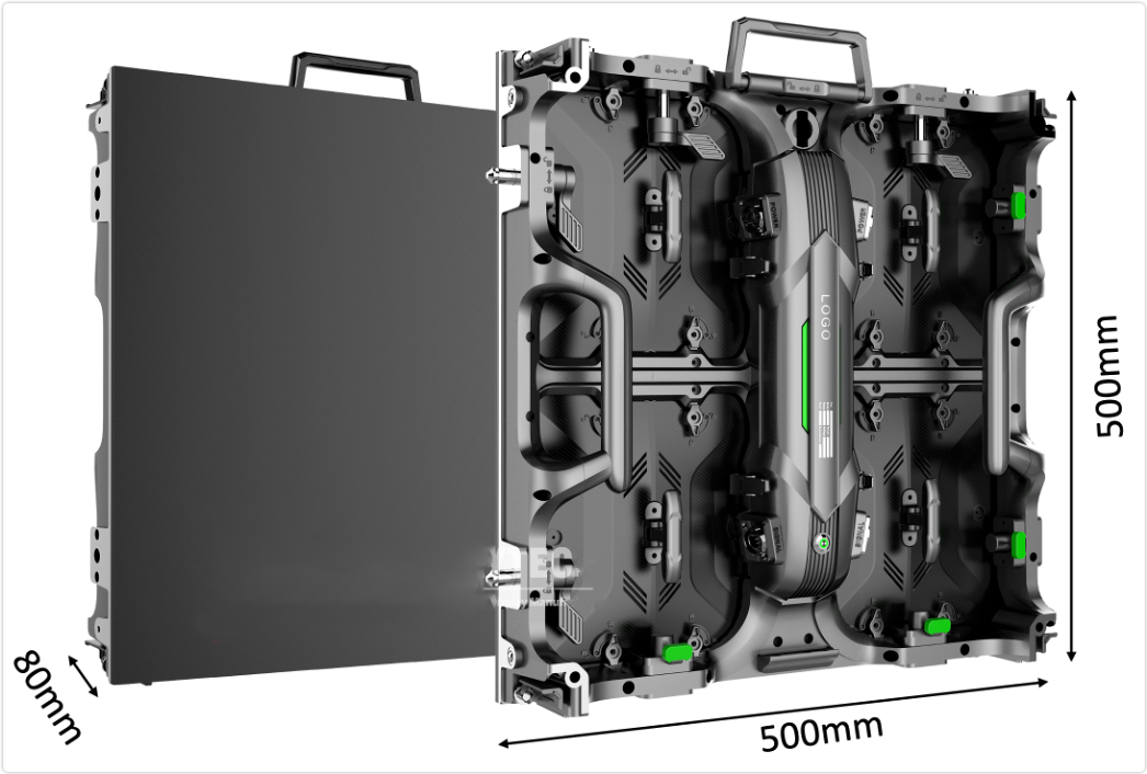 Omnipotent P1.56,P1.95,P2.6,P2.9,P3.9,P4.8 frontal rear dual service concert church event stage rental led display