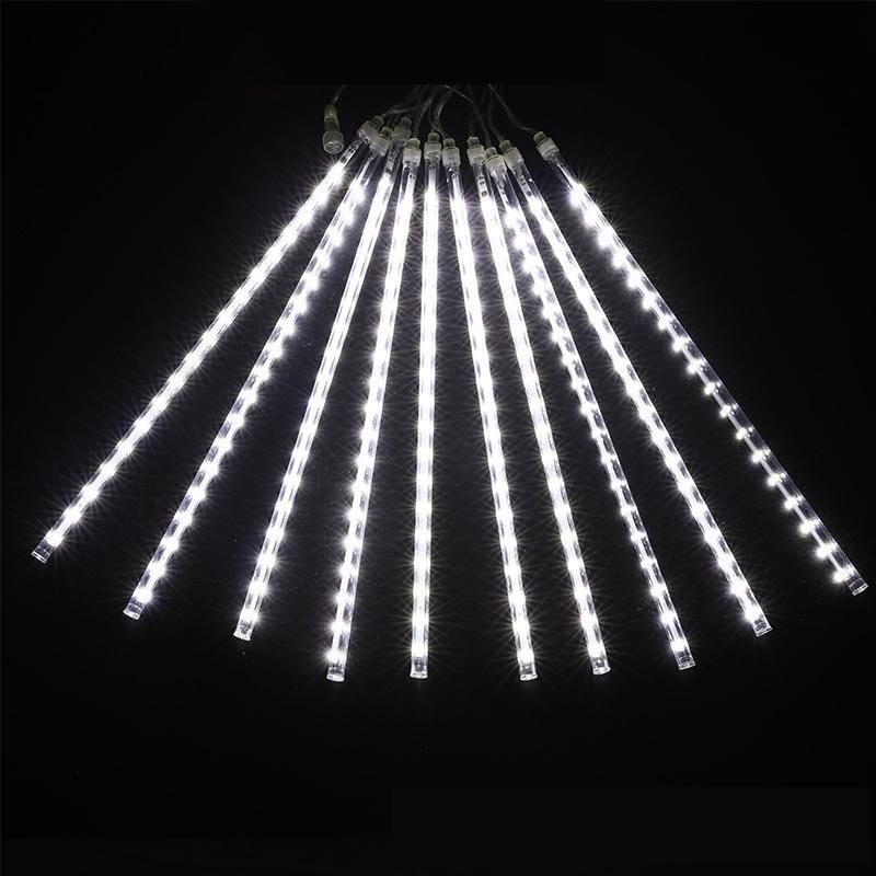 30cm 60cm 80cm 100cm 8/10 Tube Icicle Falling Rain String LED Meteor Shower Light 