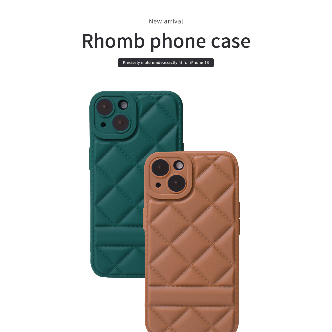 iPhone 13 luxury rhomb phone case