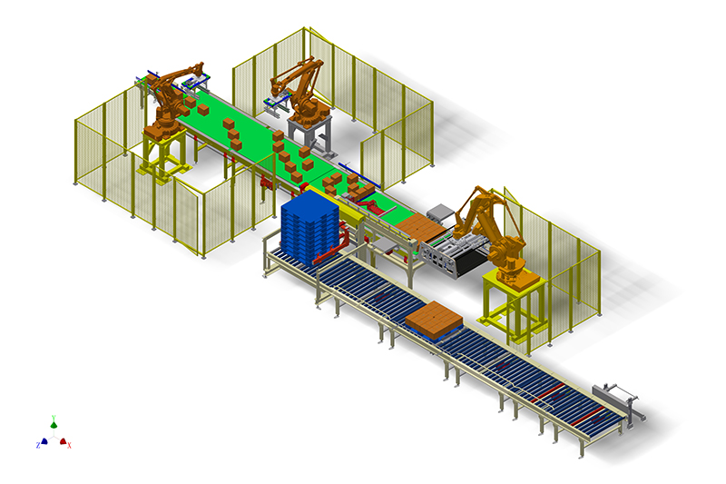 China Manufacturer Automatic Robot palletizer Machine according to you requrements