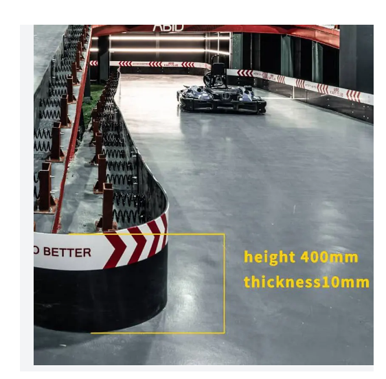 Indoor Barrier Go Kart Track High Quality Rubber For Karting Race Track