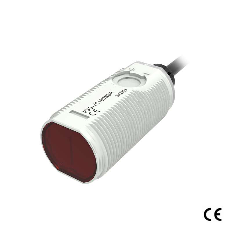 Economical φ18 Short Barrel Photocell Polarized Sensor 10-30VDC PSS-GM2DPBR for 2m Transparency Detection