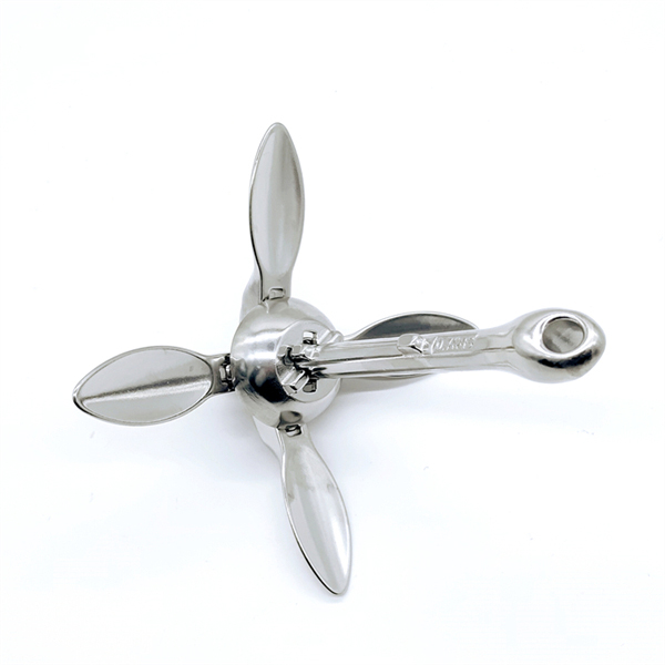 Yacht Boat Marine Stainless Steel Folding Grapnel Anchor / Plough / Delta / Bruce / Danforth Anchor