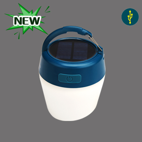 Solar portable camping lantern TENT-11, waterproof IPx5, USB rechargeable