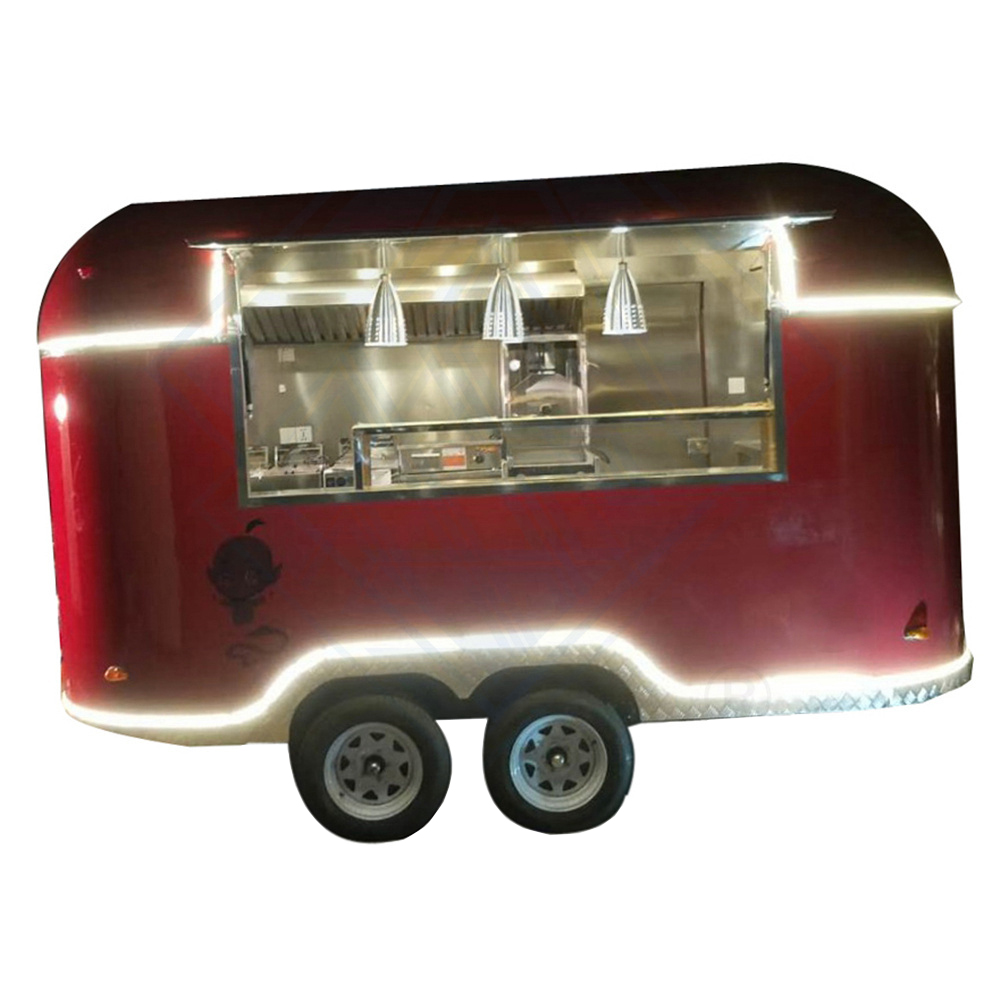Food truck trailer for sale using food serving kitchen cart trolley with wheel motorcycle food cart