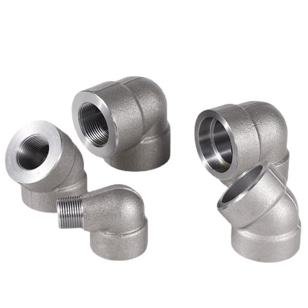 Forged Pipe Fitting Stainless Steel 316L DN15 3000# Thread Elbow