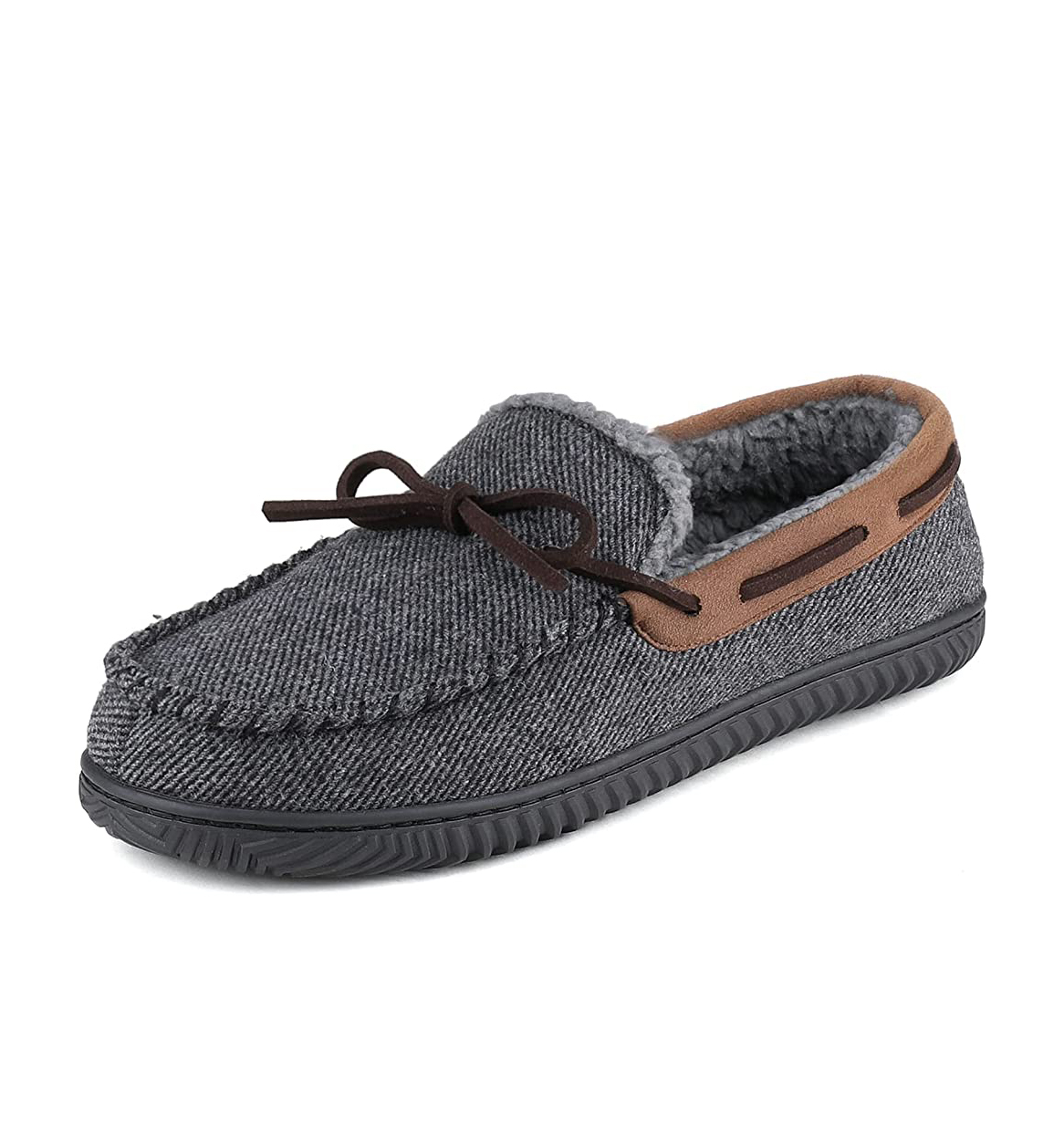 Men’s Wool Moccasin Slippers