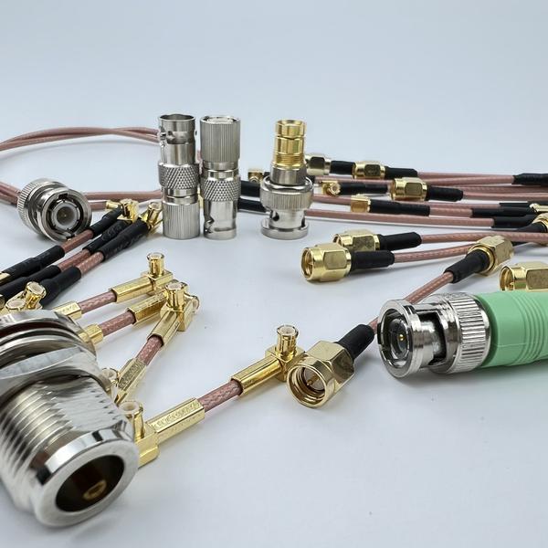 High Precision RF Coaxial Connector with coax cable